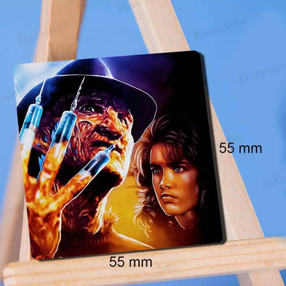 Horror Freddy Krueger Fridge Magnet Photo Personalized For Office Family Kitchen Refrigerator Friends Gift Holiday Decor