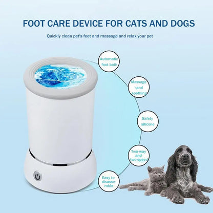 Pet Feet Washer Electrical Pet Paw Cleaner Automatic Dog Quick Low Cleaner Pet Paw Portable Cleaning Noise Cup Foot Wash Cup