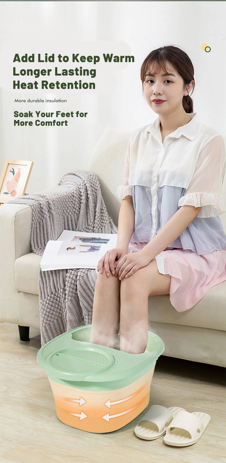 Foldable Home Foot Bath Bucket Massage Foot Wash Leisure Health Bucket Children Foot Bath Basin Portable Foot Soak Foot Tub