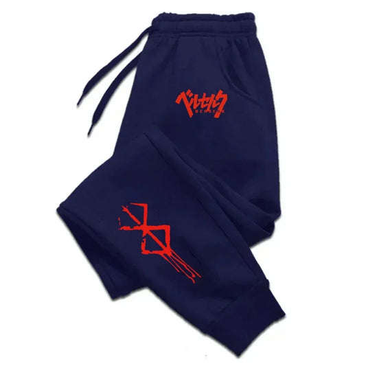 Men's printed sports pants, jogging sports pants, spring and autumn pants, men's gym sports pants, women's loose winter pants