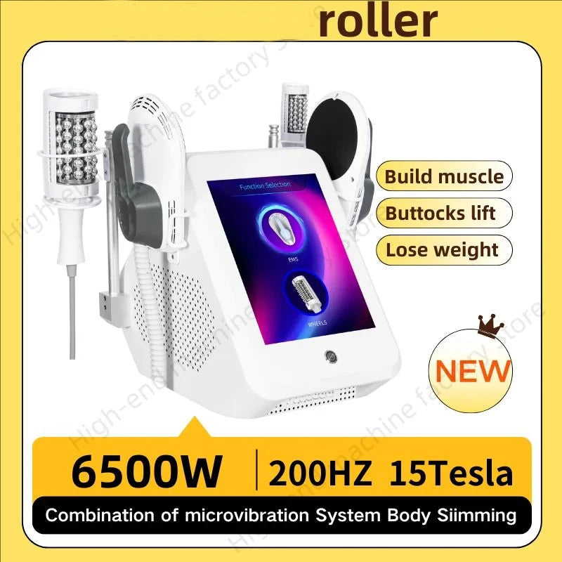 NEW 200HZ EMSzero Roller Slimming Cellulite Reduction Inner Ball Roller 360 Degree Infrared Vacuum Roller Massage Beauty Machine
