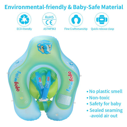 Baby Swimming Float With Sun Canopy Inflatable Infant Floating Swim Kids Swim Pool Accessories Circle Bathing Summer