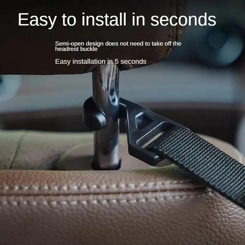 Multi-function 2pcs Rear Seat Headrest Hanging Hook Umbrella Holder Seat Back Storage Hook Auto Interior Tool Car Back Seat Hook