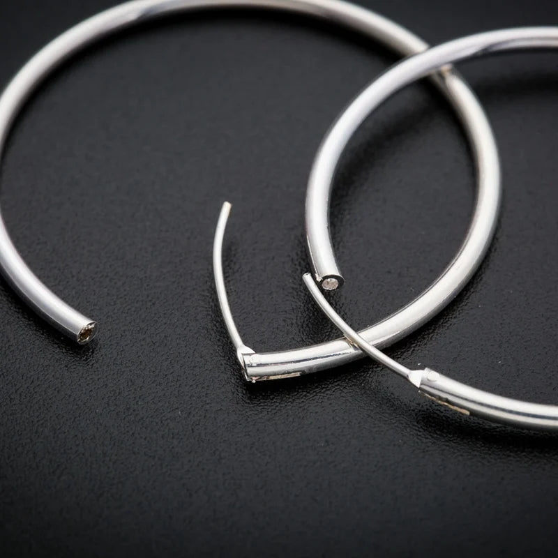 Women 3-7cm Small Big Circle Hoop Earrings Statement Ear Ring Fashion Jewelry Gift