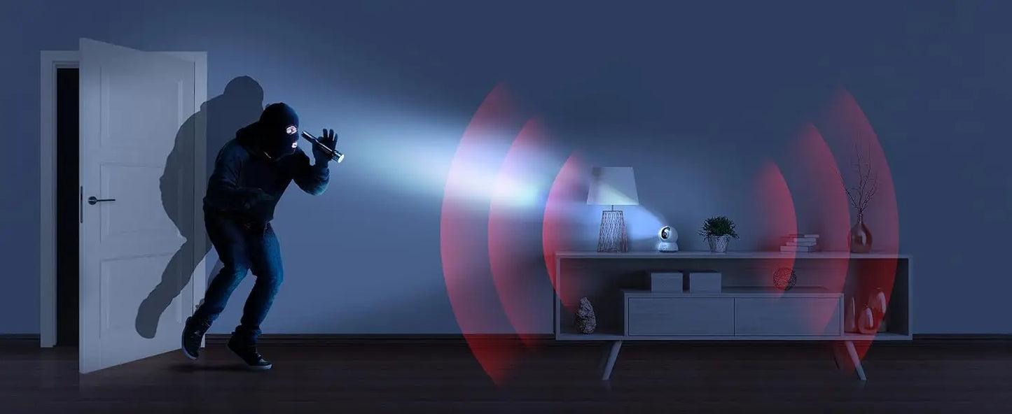 blurams Indoor Security Camera 2K, Home Security Camera for Dog/Baby Monitor/Elder, Security Camera with One-Touch Call, Color N