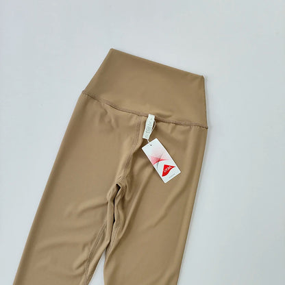 Yoga Pants Without Embarrassment and Nudity Women's High Waisted and Belly Closed Runningtight Fitting Traceless Fitness Legging