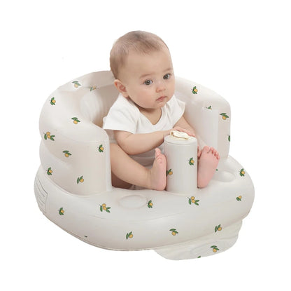 Inflatable Baby Seat for Babies 3-36 Months,Built in Air Pump Children Baby Sofa,Bumbo Seat for Learning to Sit,Feeding,Camping