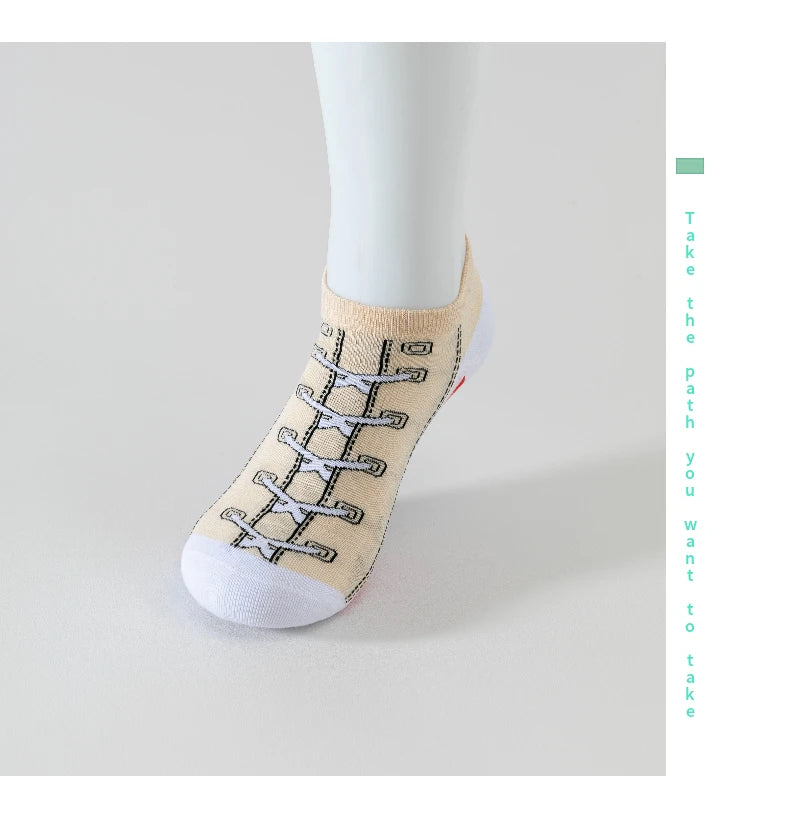 5 pairs of autumn and winter men's sports socks for summer leisure, sweat wicking, comfortable, lightweight, breathable basketba