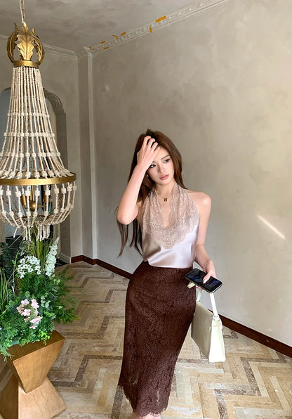 Casual Female Work Wear Office Shirts and Blouses Korean Basic Lace Shirts Women Vintage Clothing Chiffon Top