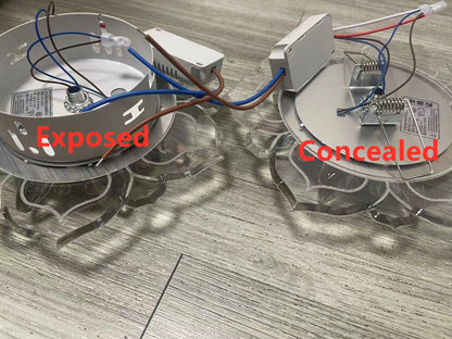 LED Crystal Ceiling Light Modern Flower Shape Ceiling Lamp Hallway Living Room Lamp Bedroom Kitchen Corridors Aisle Light