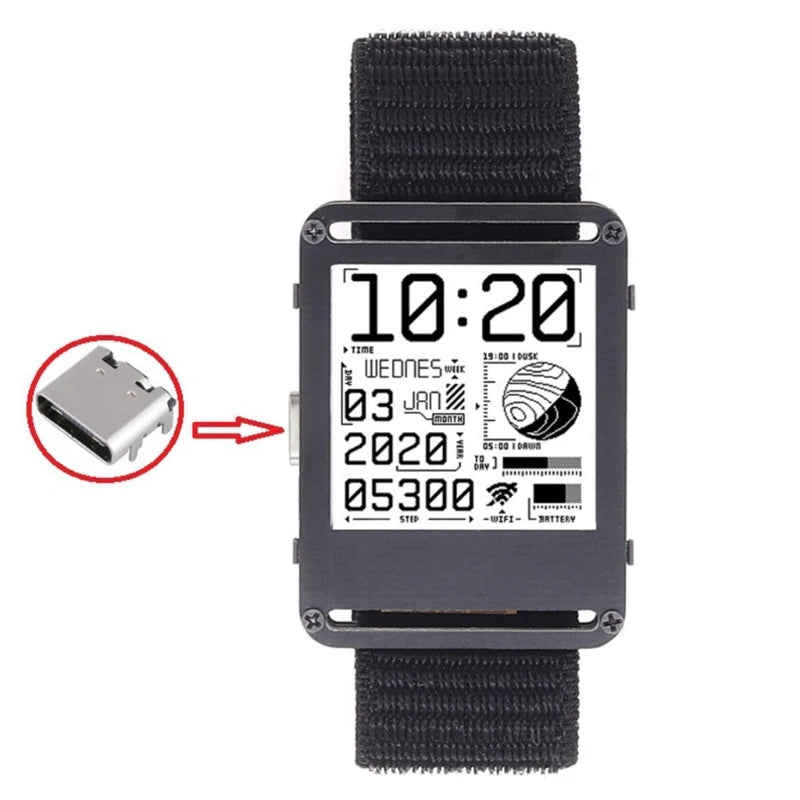 Watchy 2.0 Plus Smartwatch - Open Source ePaper Watch with WiFi/Bluetooth, Programmable DIY Wearable for Developers DropShipping