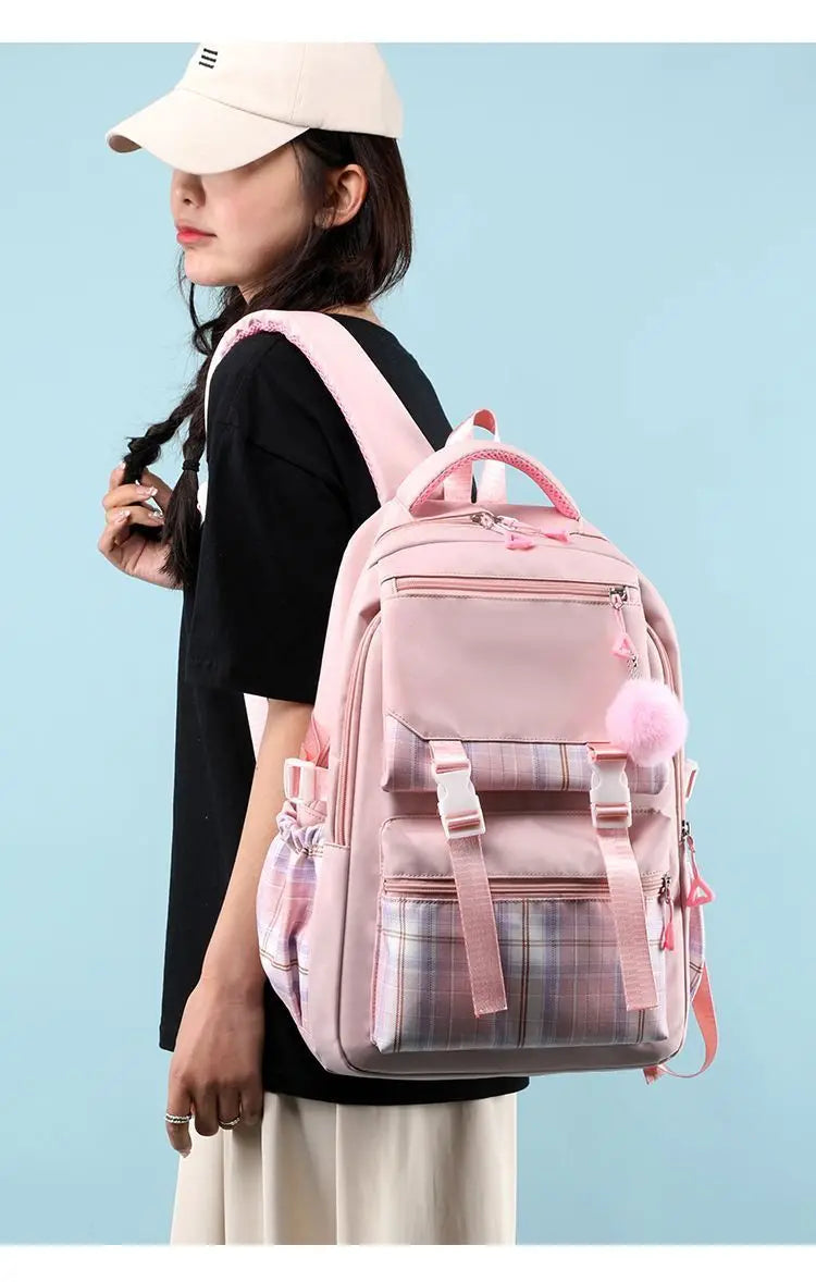 hellokitty Hello Kitty Backpack Female Japanese Cute Primary School Junior High School Large Capacity School Bag