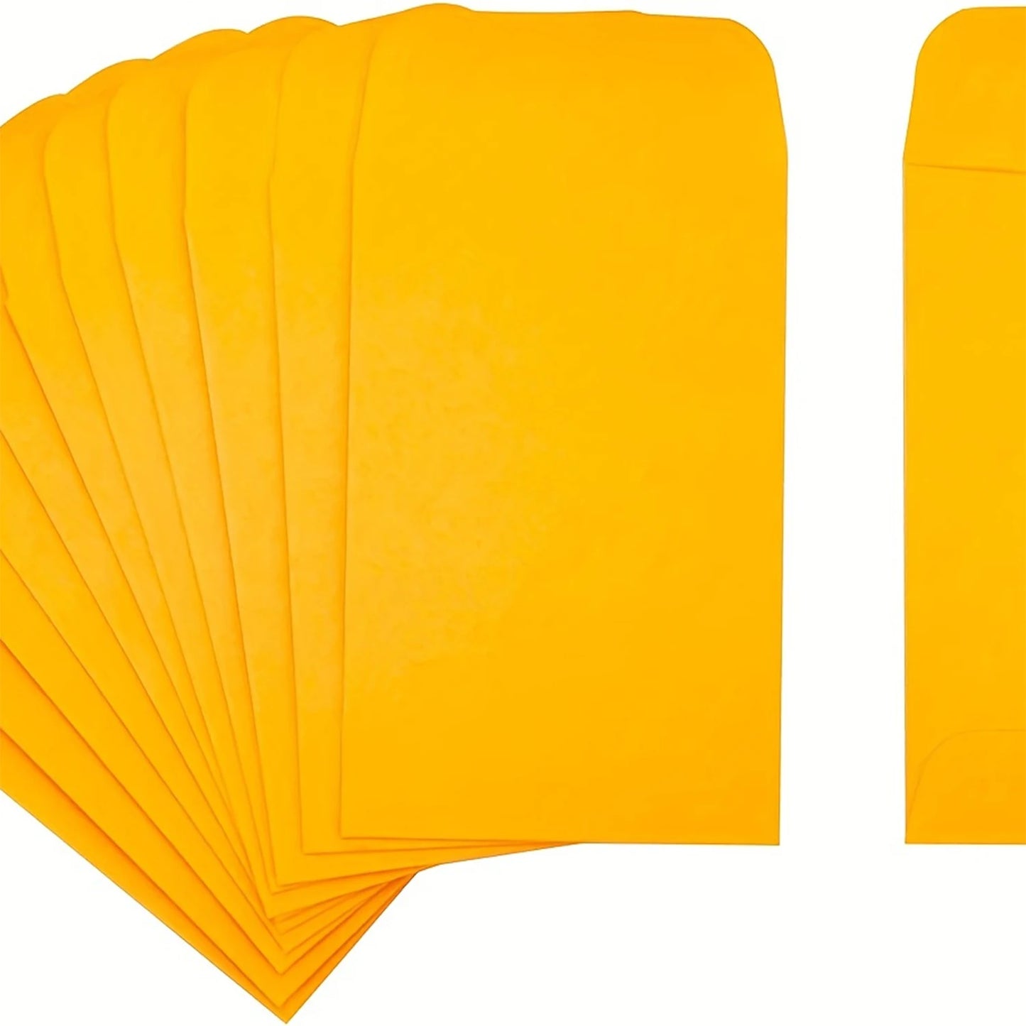 Cash Envelopes, 3.5X6.7 Inches - 80 GSM Brown Kraft Paper, Peel and Seal Cash Envelopes for Cash Savings and Budgeting