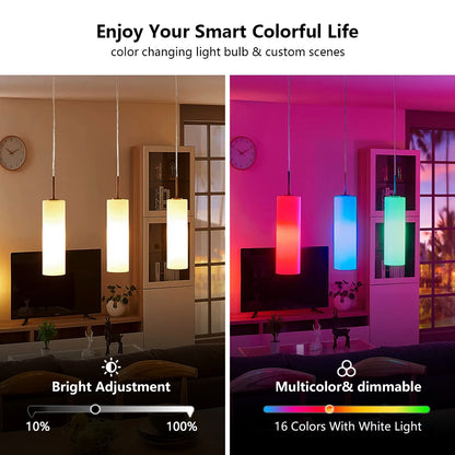24 Key Remote Control Smart Lamp Atmosphere Light 16 Colors RGB Bulb LED Multicolor Bulb E27 220V Household Lighting Dimmable