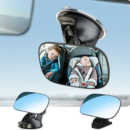 NEW Car Back Seat Baby Kids View Mirror 2025 High-quality Adjustable 360 Rotation 2 in 1 Rear Mirrors Auto Interior Accessories