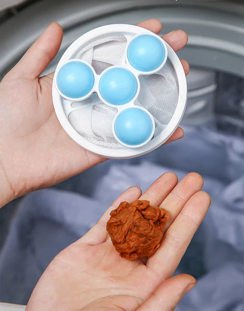 Floating Laundry Ball Kit Reusable Washing Machine Hair Remover Ball Cleaning Lint Fuzz Pet Hairs Clothes Household Product