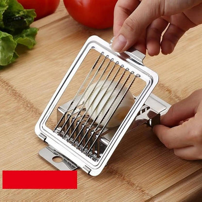 Egg Slicer Cutter Hard Boiled Eggs Multipurpose Egg Cutter Mini Manual Egg Slicer Egg Ham Mushroom Strawberry Soft Fruit