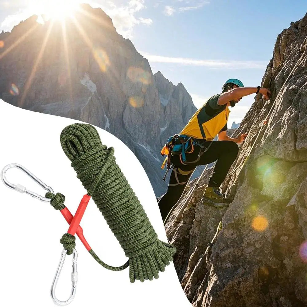 Climbing Rope 5m/16ft Outdoor Safety Nylon Ropes Outdoor Gear Working Protection Paracord For Escape Rescue Survival Parachute