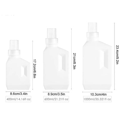 400/600/1000ml Household Softener Laundry Detergent Bottles Storage Container Shampoo Shower Detergent Dispenser