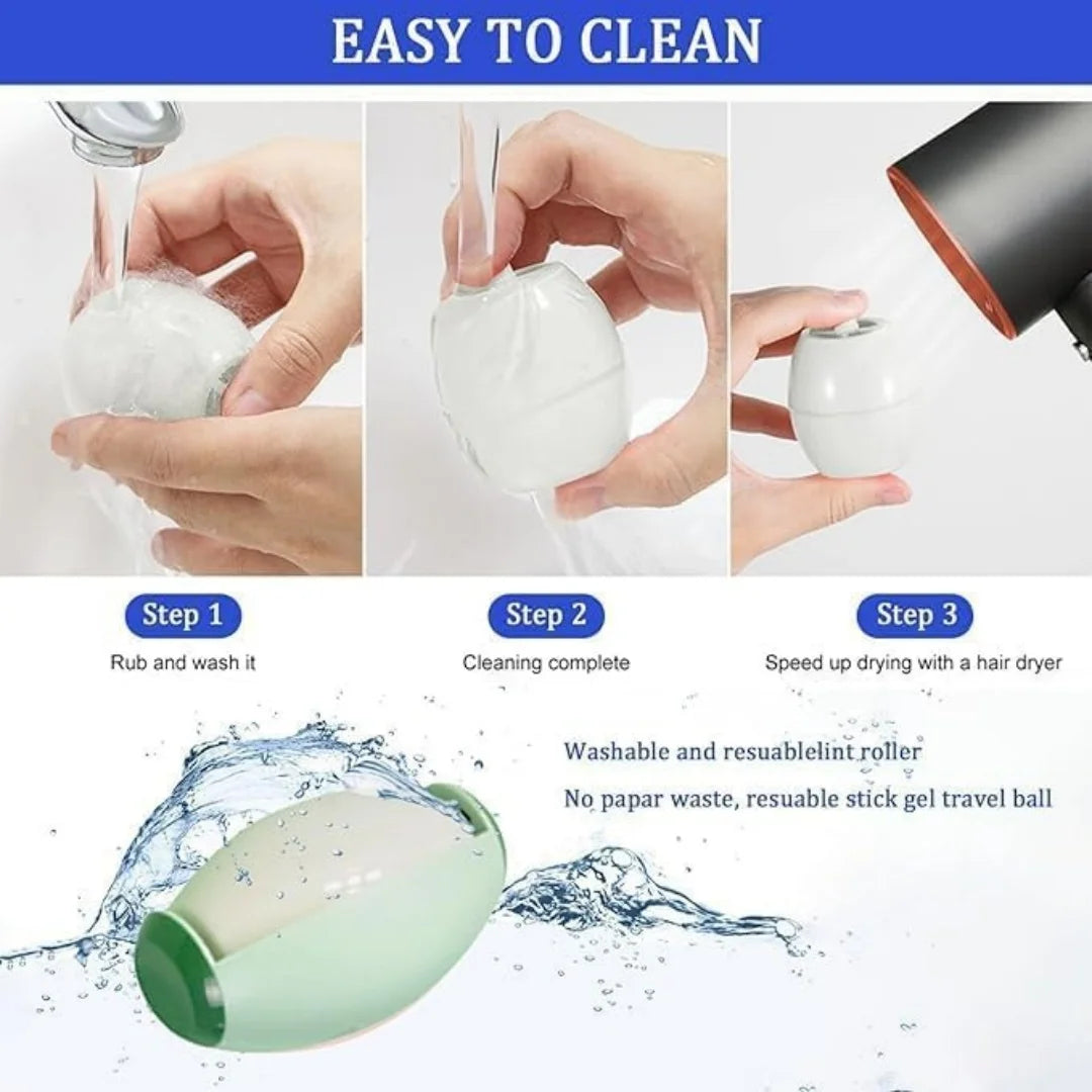 Washable Lint Remover Clothes Roller Portable Pet Hair Remover Reusable Mini Dust Removal Eliminator Brush Sticky Cleaning Tools