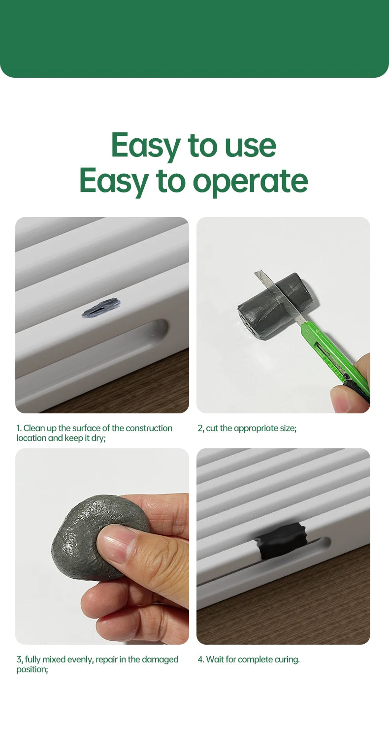 1pc/2pcs/4pcsMetal Filler Putty Epoxy Putty Sticks Permanent Adhesive Quick Leak Repair Epoxy Putty Repair Mounting Sealant For