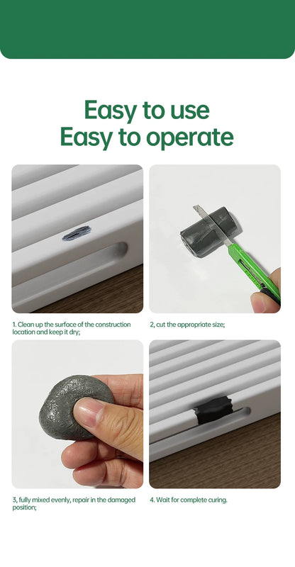 1pc/2pcs/4pcsMetal Filler Putty Epoxy Putty Sticks Permanent Adhesive Quick Leak Repair Epoxy Putty Repair Mounting Sealant For