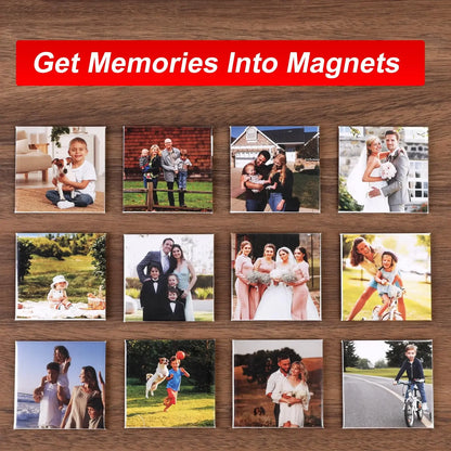 50-80mm DIY Fridge Magnet Maker Machine Rectangular 100Pc Magnet Materials Supply Paper Cutter Photo Refrigerator Sticker Making