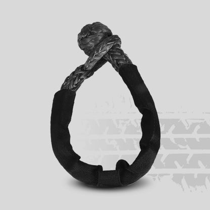 Shatter Resistant Synthetic Soft Shackle Rope Heavy Duty Offroad 4X4 Tow Shackle Strap with Protective Sleeve Recovery Ring