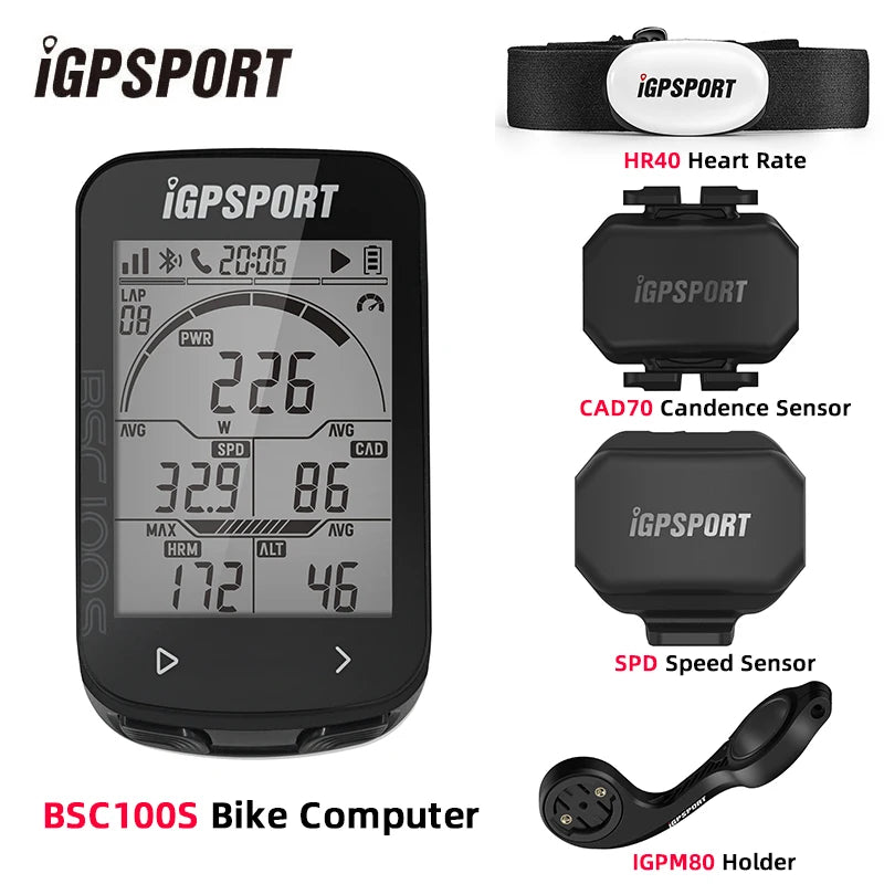 IGPSPORT Bicycle Computer BSC100S Computer BLE Bluetooth ANT Waterproof Wireless Bike Stopwatch MTB Road Cycling Bike Computer