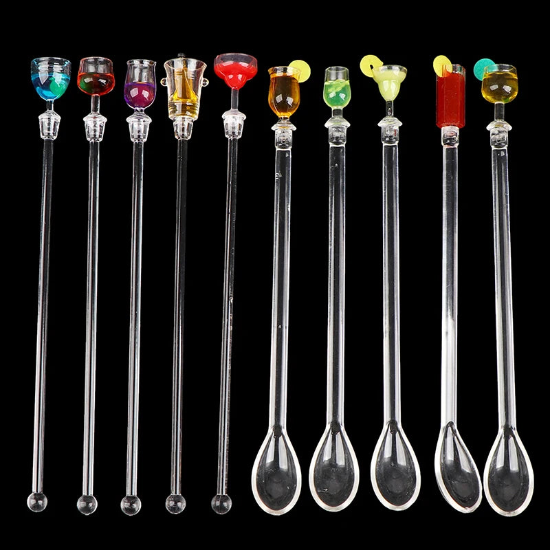 1PCS 23cm Stirring Acrylic Stirrers Kitchen Bar Tool Juice Party Cocktail Drink Mixer Swizzle Stick Wine Agitators