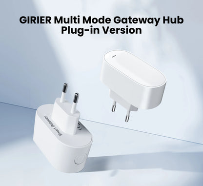 GIRIER Tuya ZigBee Gateway Hub Plug-in Type Multi-mode ZigBee Gateway Bridge Bluetooth Mesh Hub Supports Smart Home Automation