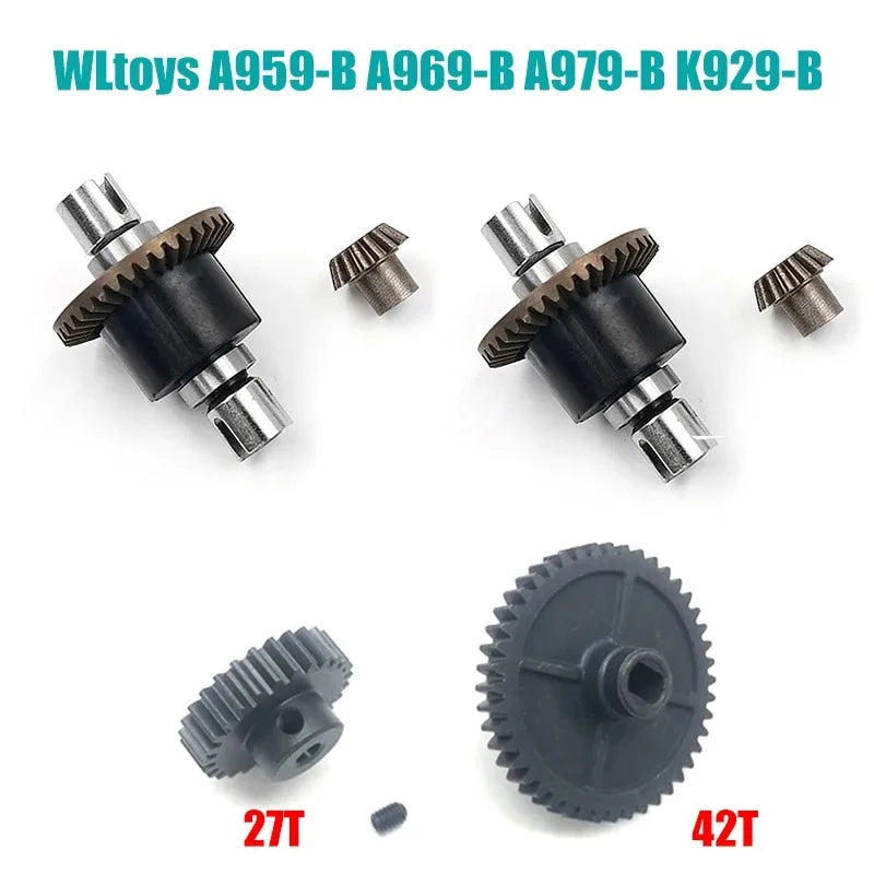 WLtoys A949 A959 A969 A979 A959-B A969-B A979-B RC Car spare part Car bottom A949-23/A959-B-27 Upgrade metal differential Parts
