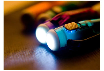 4pcs Funny Stationary Toy for Children Ballpoint Ball Point Pen Led Flashlight Torch