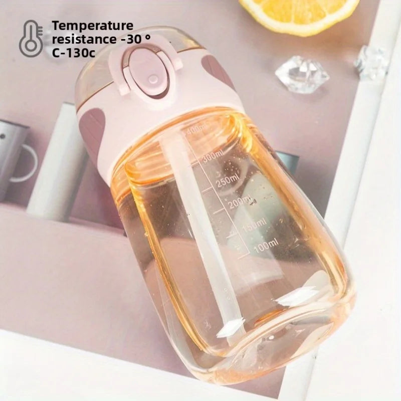 Leak-Proof Portable Water Bottle - Cute, Compact Design for Men & Women, PVC-Free Plastic, Ideal for Outdoor Activities & Travel