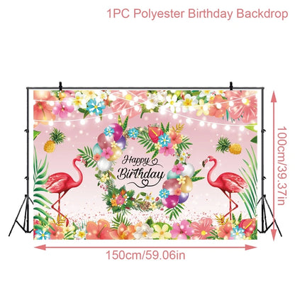 Hawaii Party Luau Flamingo Party Pink Flamingos Decor Pineapple Summer Wedding Party Birthday Girl Hawaiian Party Decor Tropical