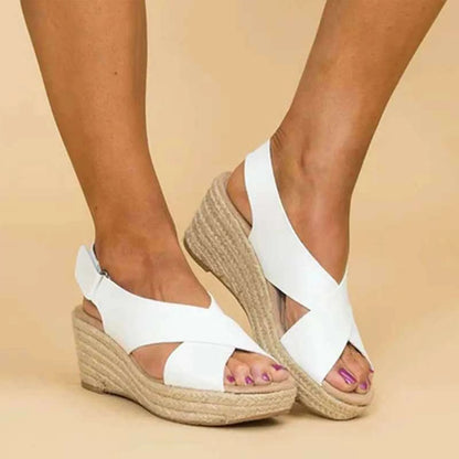 New Fashion Women's Wedge Shoes Casual Comfortable Peep Toe Platform Sandals Elegant Women Heels Summer Wedge Platform Sandals