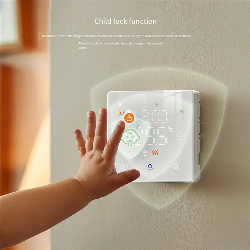 3CGRO-Tuya Zigbee Smart Thermostat For Water/Electric Floor Heating Gas Boiler Remote Temperature APP Voice Controller