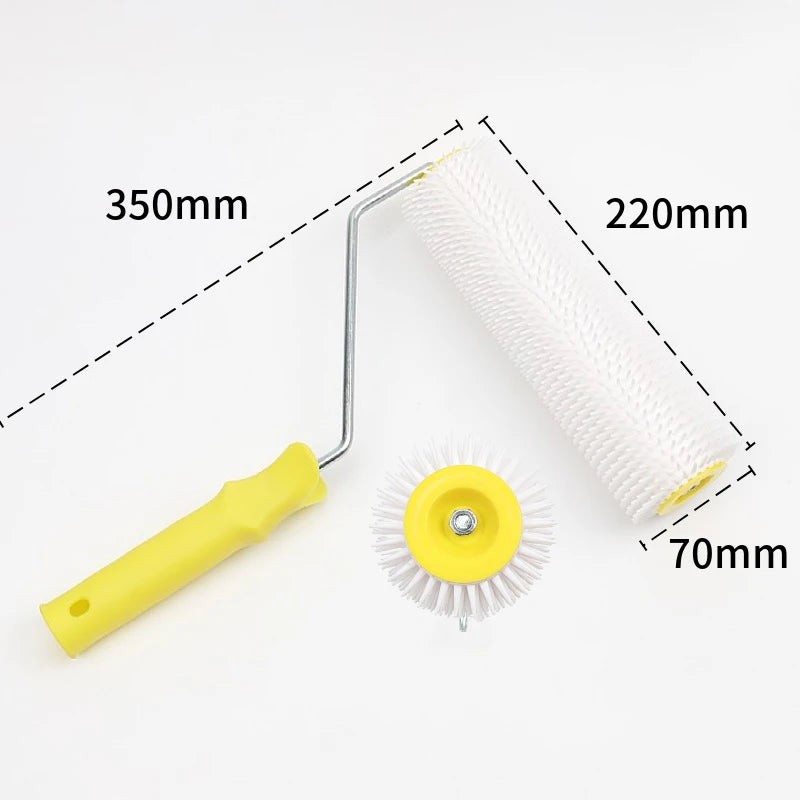 1PC 15/22CM Defoaming Drum Brush Spike Roller Latex Floor Self Compound Roller Leveling Screed Spiked Roller Paint Brush Roller