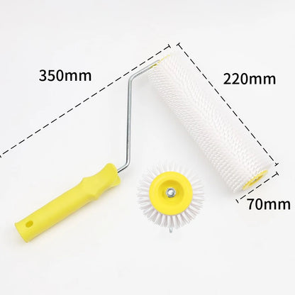 1PC 15/22CM Defoaming Drum Brush Spike Roller Latex Floor Self Compound Roller Leveling Screed Spiked Roller Paint Brush Roller