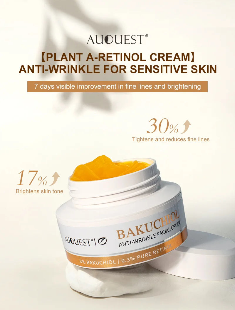 Bakuchiol Natural Retinol Alternative Cream For Face Minimize Wrinkles Retinol & Vitamin Face Cream Skin Firming Skin Care