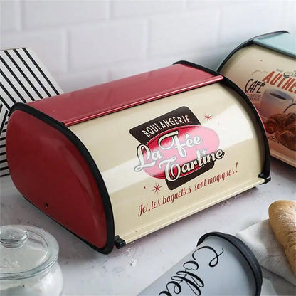Bread Bin Bread Holder Large Capacity Stainless Steel Bread Box Holder Bin Container Kitchen Storage Organizer Bread Storage Box