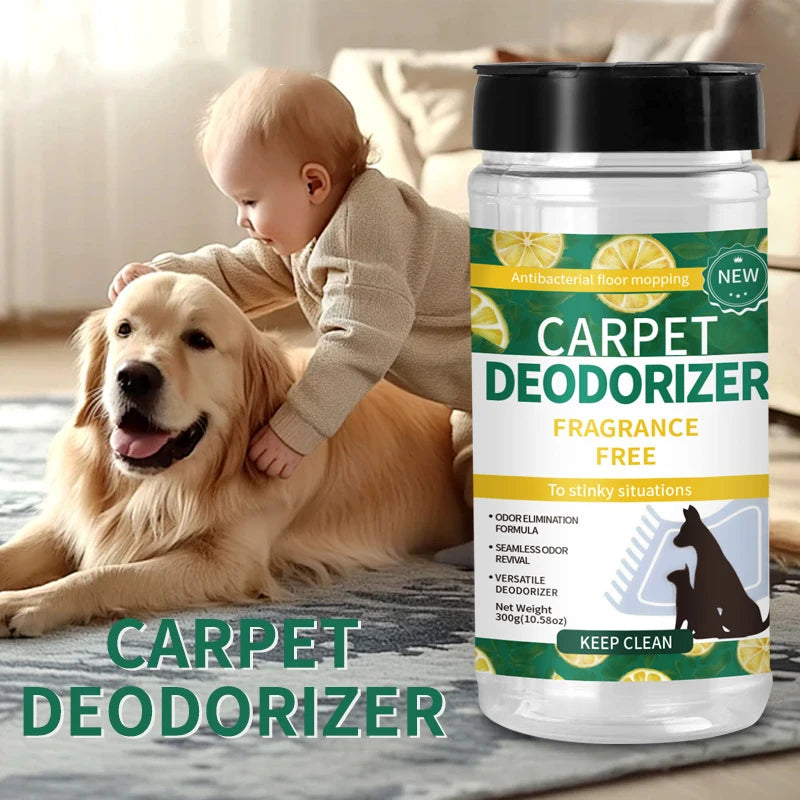 Carpet Deodorizing Powder Powerful Pet Smell Eliminator & Urine Odor Dust Remover Refresher for Home Carpet Cleaning Accessories