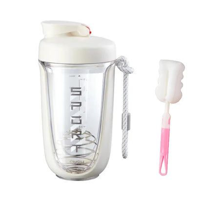 New Style 590ML Blender Shaker Bottle with Whisk Spring BPA Free Plastic Protein Shakes Leakproof for Powder Workout Gym Sport