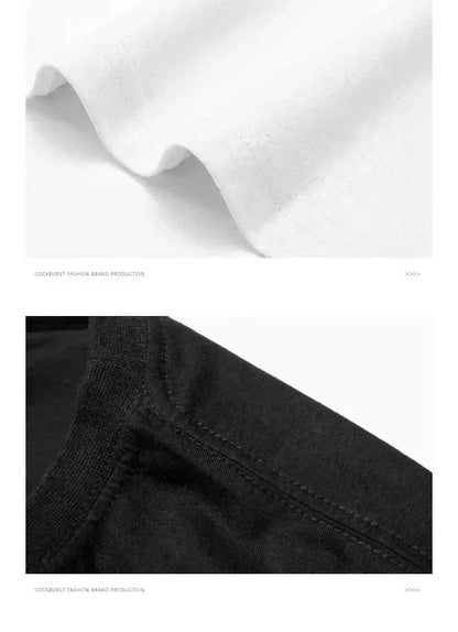 Trendy short-sleeved T-shirts for men and womenwith colorful letter printsare fashionabletrendycasual and comfortable tops