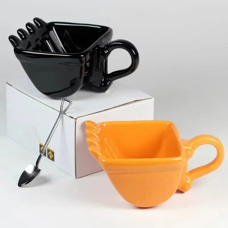 Funny Mugs Excavator Bucket Model Coffee Mugs Creative For Dessert Mug Cups For Coffee Best Gift Cake Cup