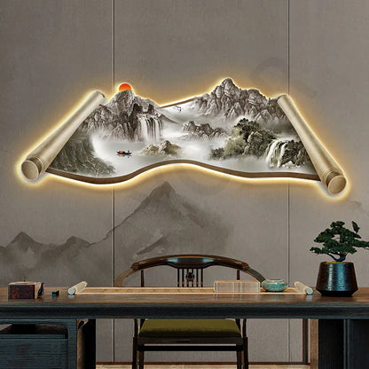 Wall Lamp Entrance Decoration Light Corridor Hanging Hallway Modern Nordic landscape Painting Lamps Home Living Room Mural Light