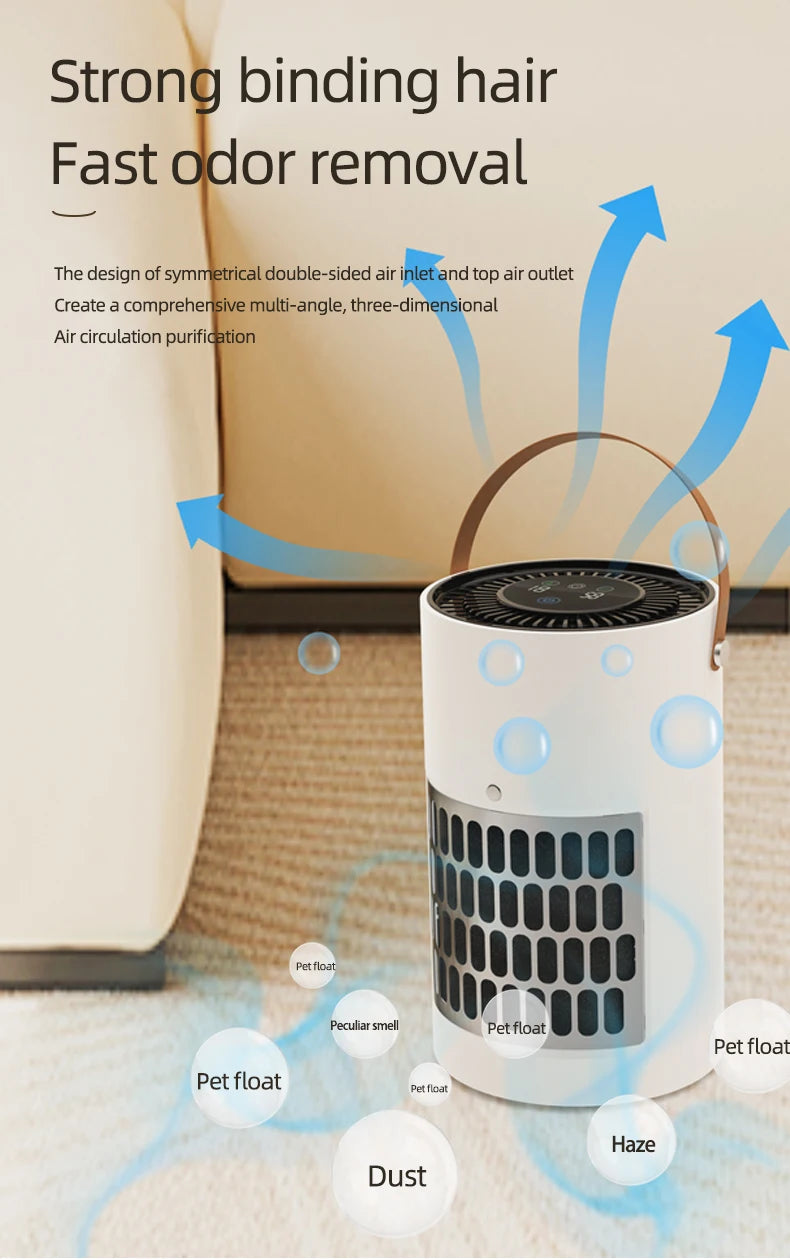 Pet air Purifier for cats and dogs Hair in bedroom hoe ca in Bedroom hoe Cabinet True HEPA Filter Filtration System Cleaner Odor