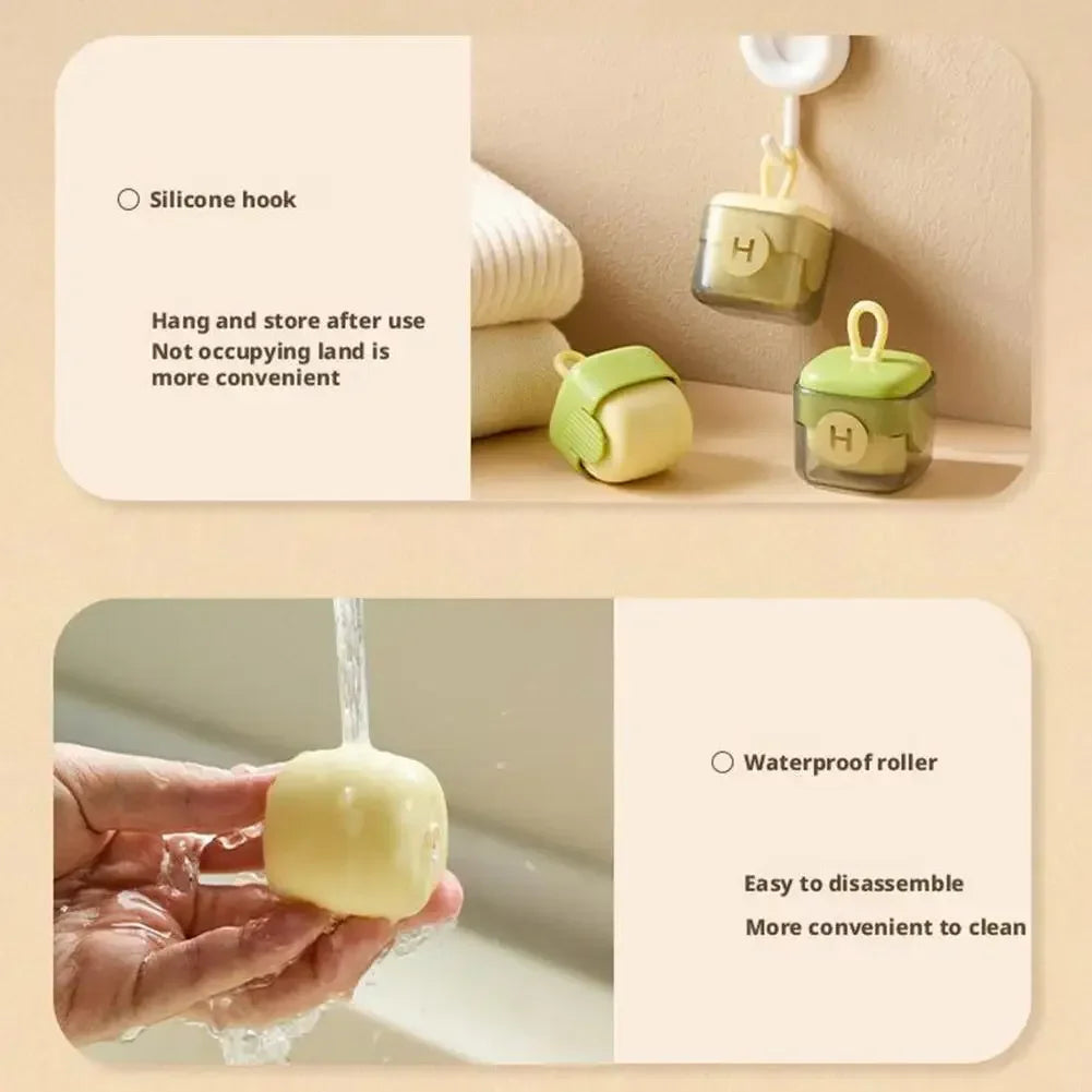 Portable Mini Lint Remover Reusable Pet Hair Remover Clothes Dust Tools Washable Cleaning Hair Plush Sticky Roller Ball Travel