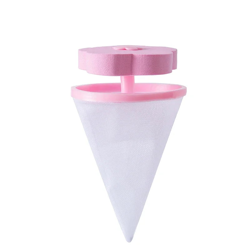 Plum Blossom Washing Machine Filter Remove Dirty Hair Mesh Yarn Laundry Reusable Ball Pet Fur Lint Hair Catcher Clothe Cleaning