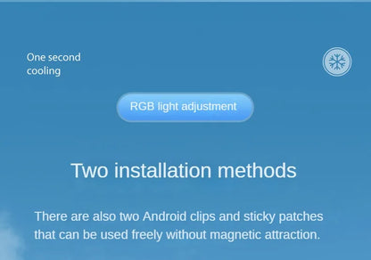 Magnetic Mobile Phone Radiator for Mobile Phone Tablet Semiconductor Mobile Phone Cooler Game Cooler Mobile Phone Cooling Fan